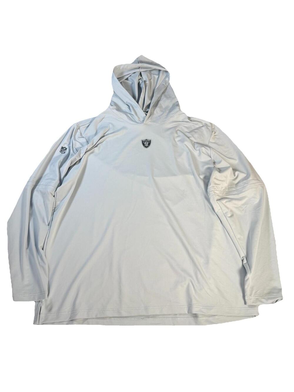 Nike Las Vegas Raiders Pullover Lightweight Hooded Shirt Coach TEAM ISSUED 3XL